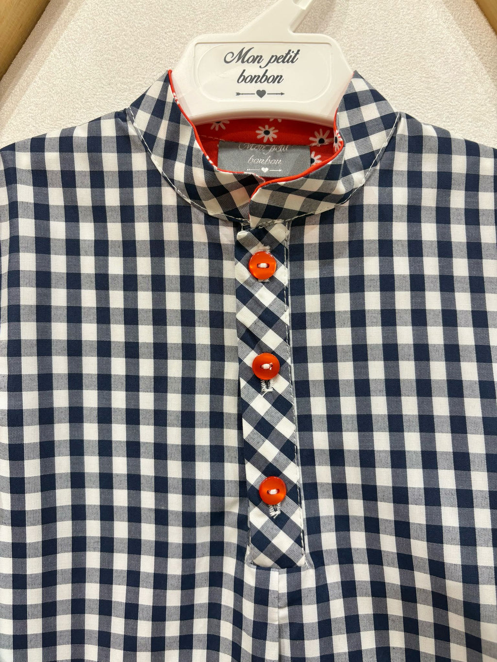 CAMISA VICHY AZUL MARINO