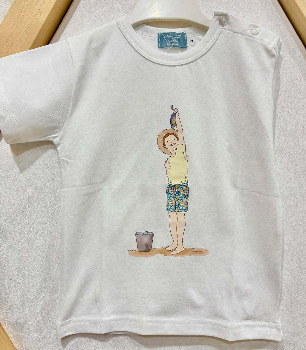 CAMISETA NIÑO PESCANDO