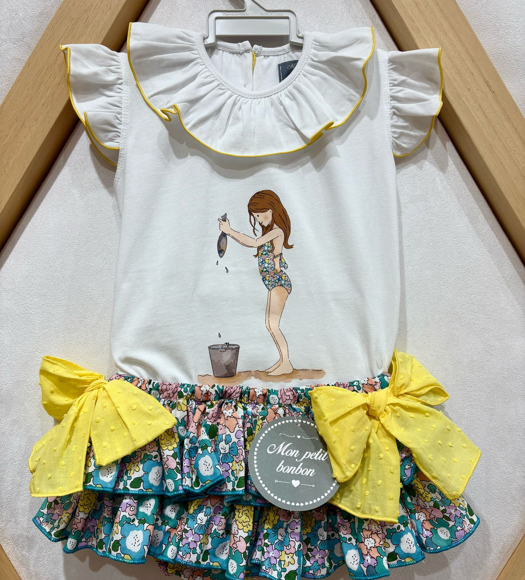CAMISETA NIÑA PESCANDO
