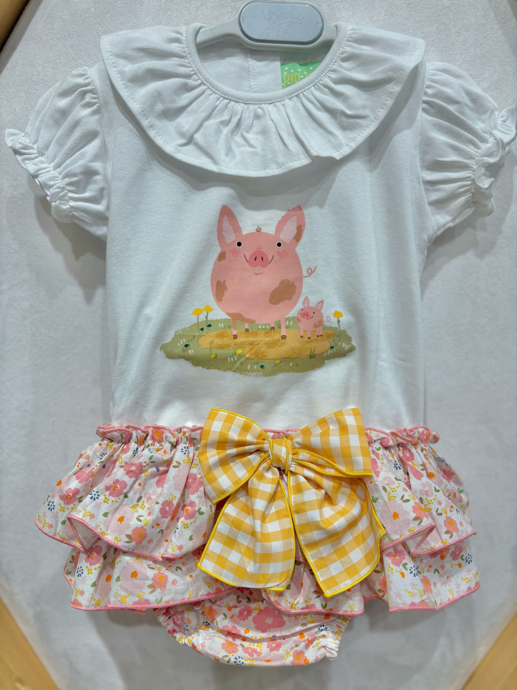 CAMISETA Y BRAGUITA CERDITO T18