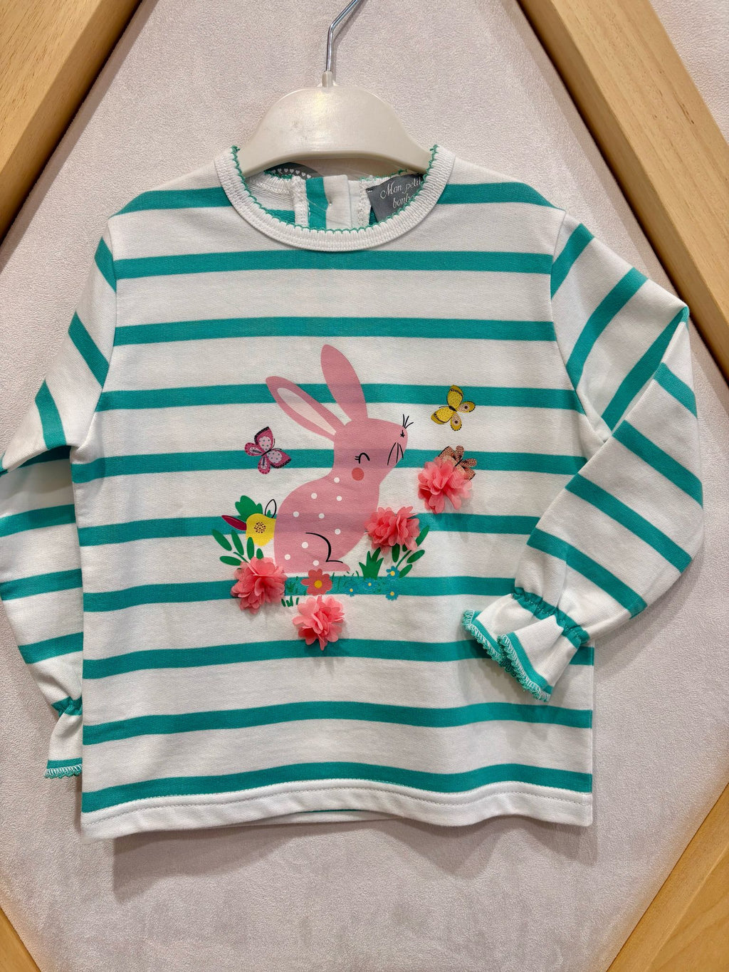 SUDADERA NIÑA BB RAYAS CONEJO