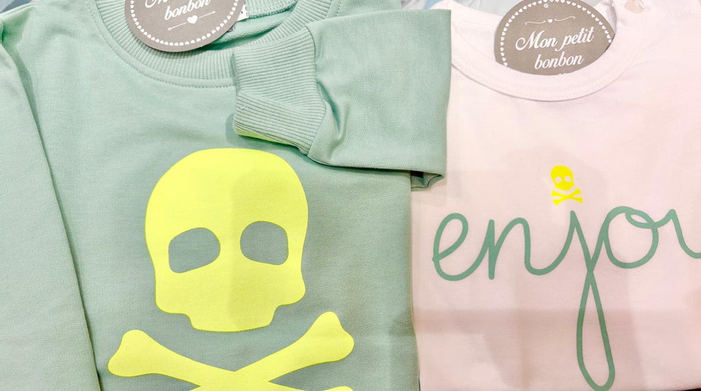 SUDADERA VERDE AGUA CALAVERA FLUOR