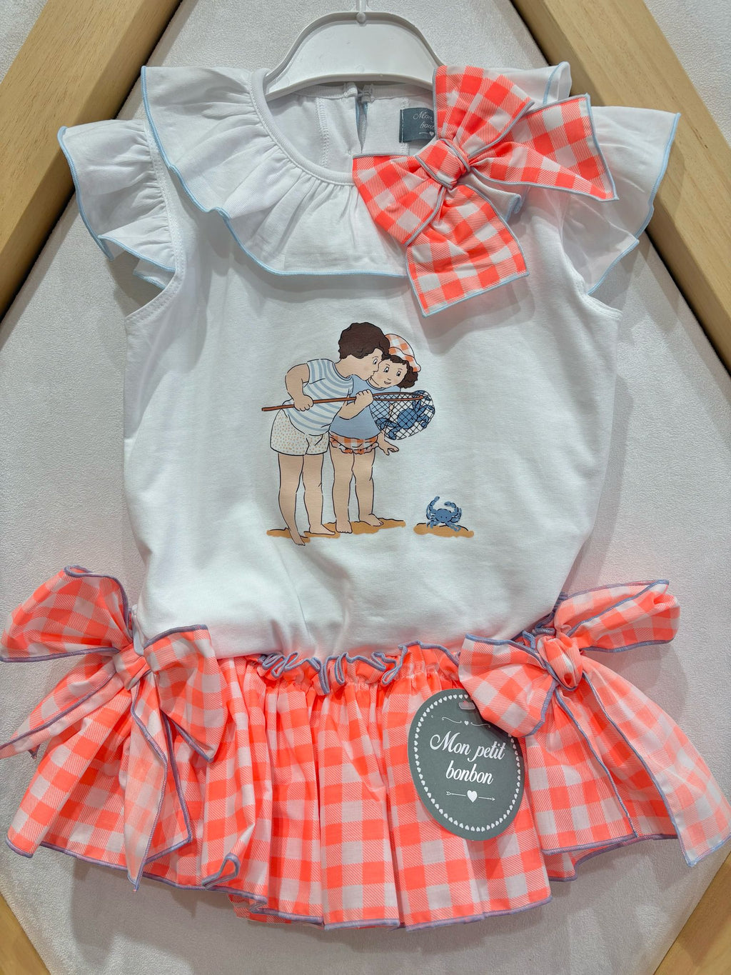 CAMISETA NIÑA LAZO FLUOR