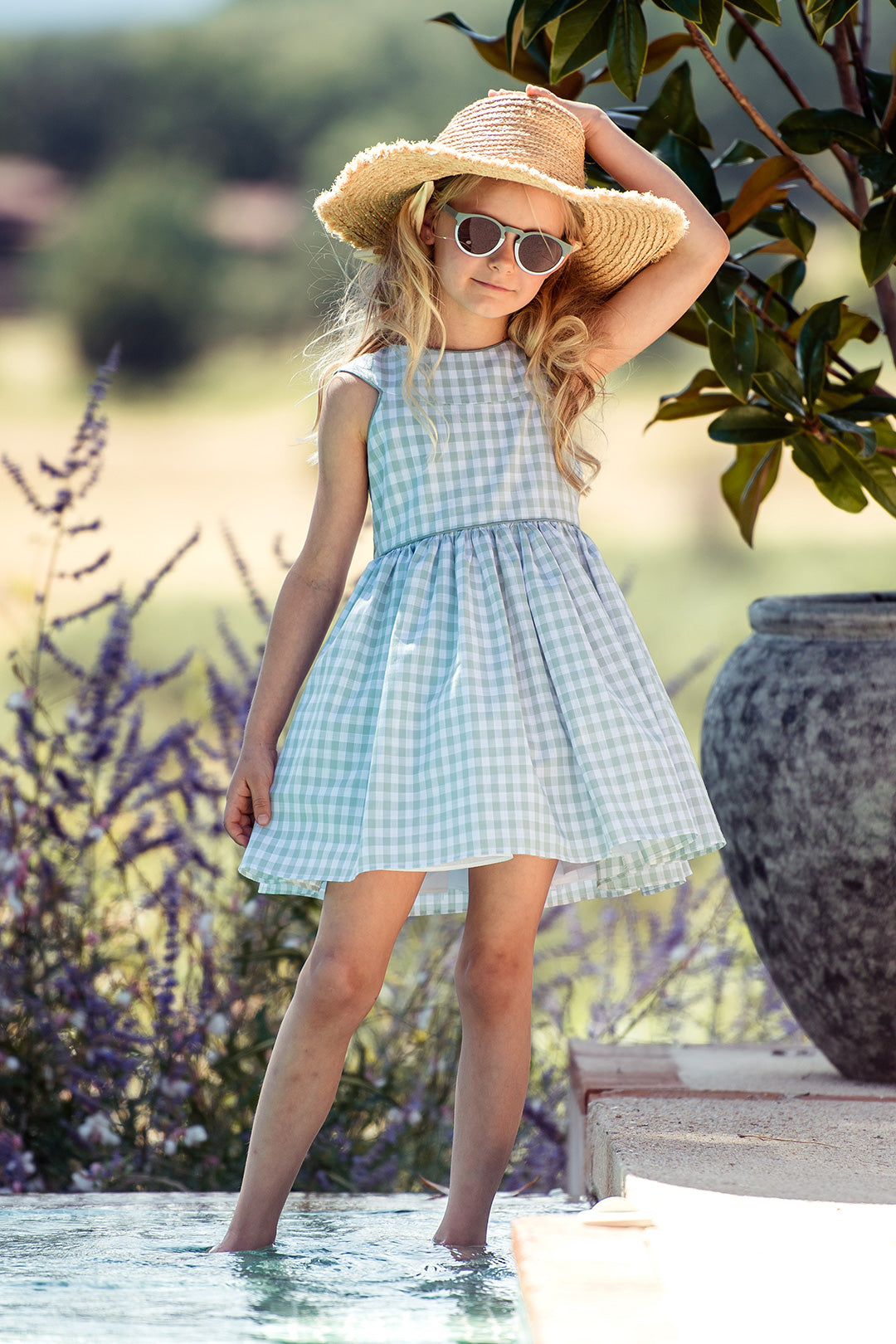 vestido vichy mint lancelot